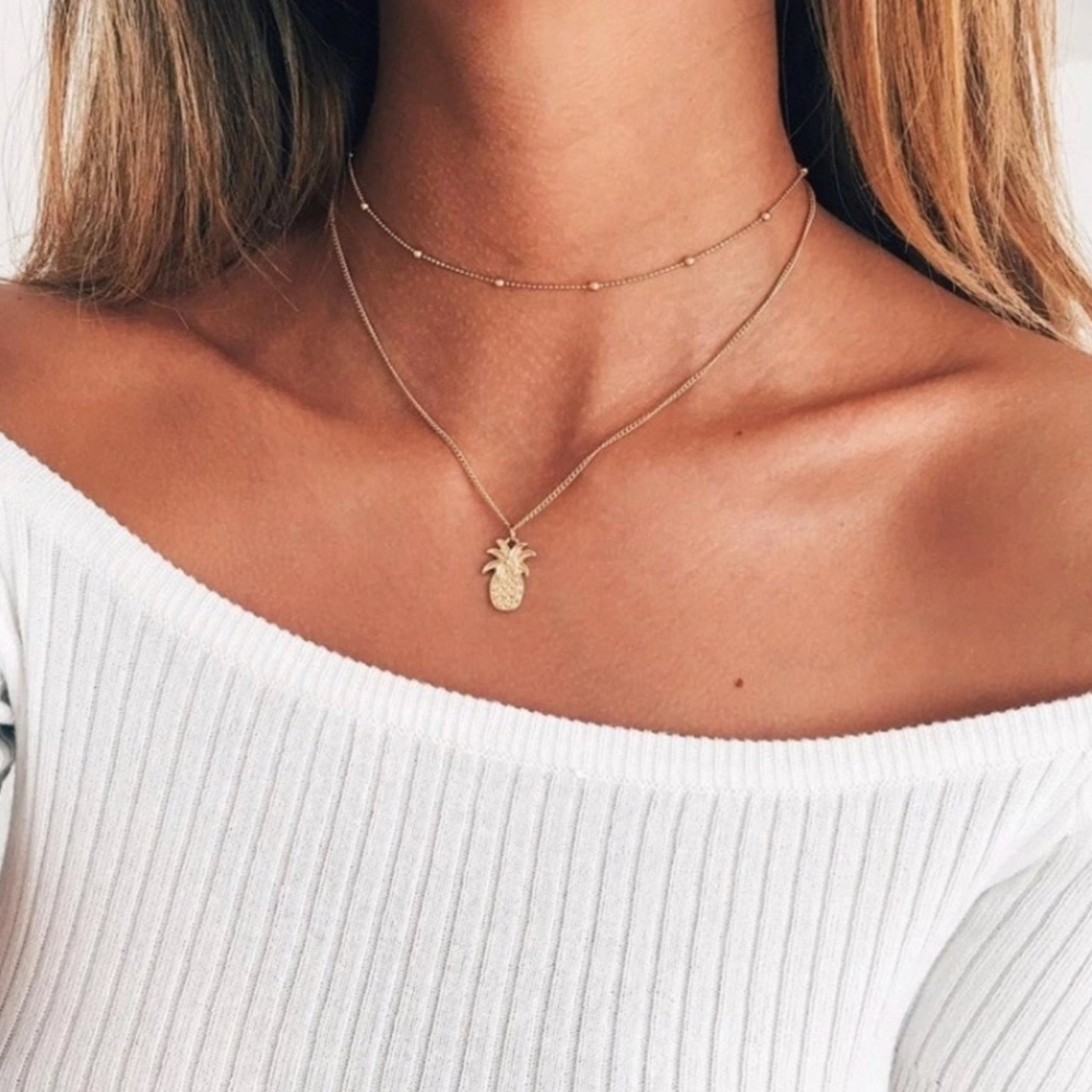 🍍Pineapple Layered Necklace🍍